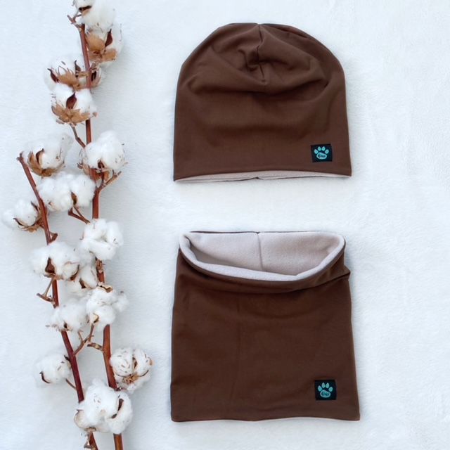 Braune Kinderwintermütze