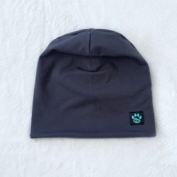 Dunkelgraue Kinderhaube