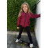 Kinder‑Bomberjacke in Bordeaux