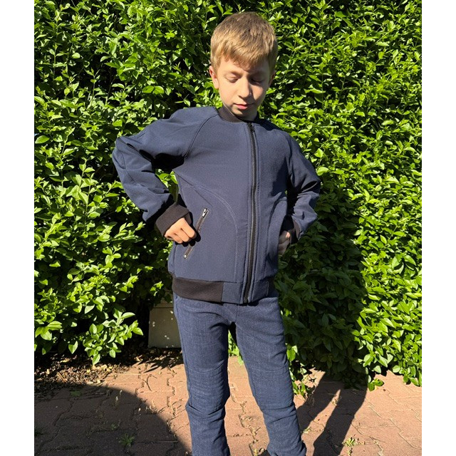 Kinder-Bomberjacke in Dunkelblau