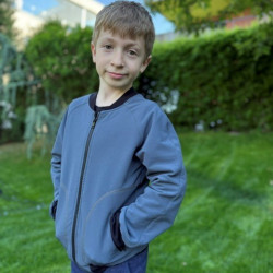 Kinder‑Bomberjacke in Dunkelgrau