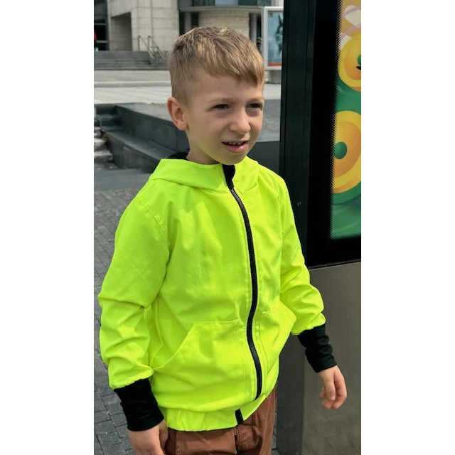 Neon gelbe Kinder Sommerjacke