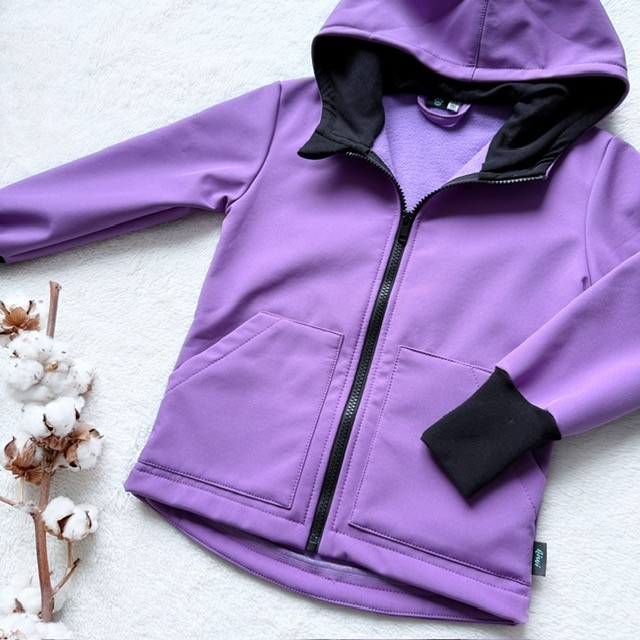 Kinder Softshelljacke lila