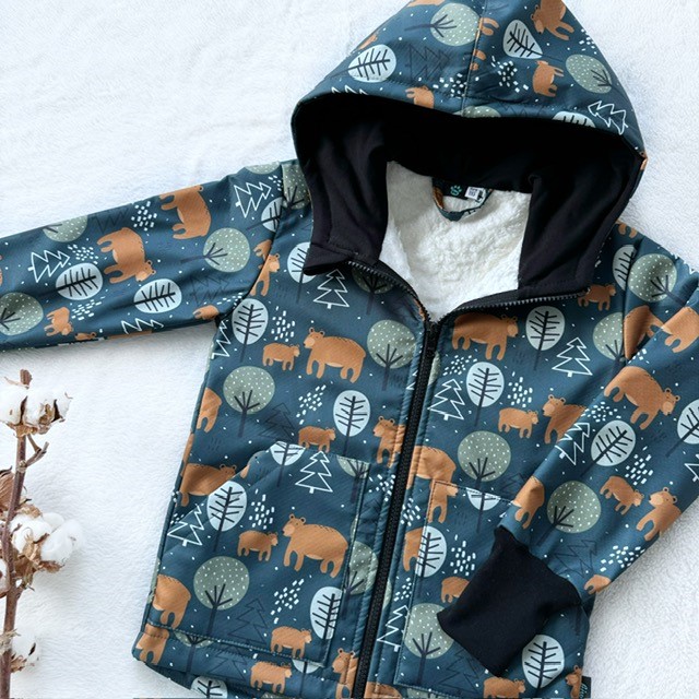 Kinder Softshelljacke mit Fleece MEDVEDE