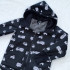 Kinder-Softshelljacke mit Lammfell **REFLEKTIERENDE BAUMASCHINEN**