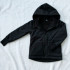 Kinder Winter Softshelljacke mit Lammfell schwarz