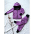 Kinder Winter Softshelljacke mit Lammfell altrosa