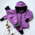 Kinder Winter Softshelljacke mit Lammfell altrosa