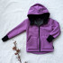 Kinder Winter Softshelljacke mit Lammfell altrosa