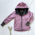 Kinder Winter Softshelljacke mit Lammfell altrosa