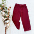 Kinder Sommer Muselint Hosen bordeaux
