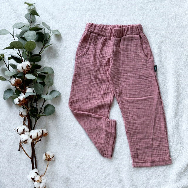 Kinder Sommer Muschelhosen rosa