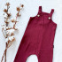 Kind Sommer Muselino Trägershorts bordeaux