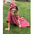 Kinder Sommerjacke mit Kapuze und Ohren in Rosa