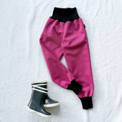 Kinder gefütterte Softshell-Hosen rosa - Fischgrätenmuster