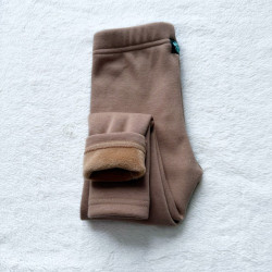 Kinder Winter Baumwolle extra isolierte Thermoleggings warmkeeper braun