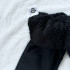 Kinder Winter Softshell gefütterte Hose mit Lammfell schwarz (schwarz Lammfell außen)