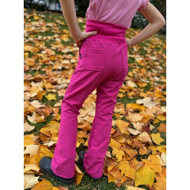 Mädchen Softshell gefütterte Radlerhosen in Zyklenfarbe