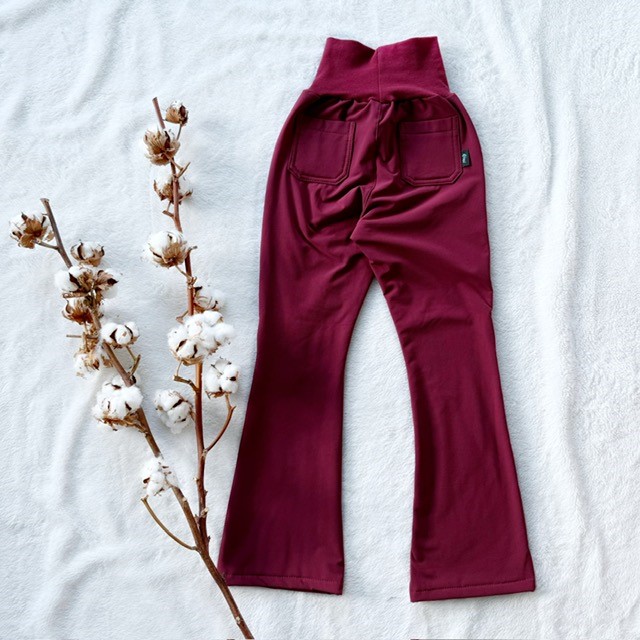 Mädchen Softshell gefütterte Hose bordeaux