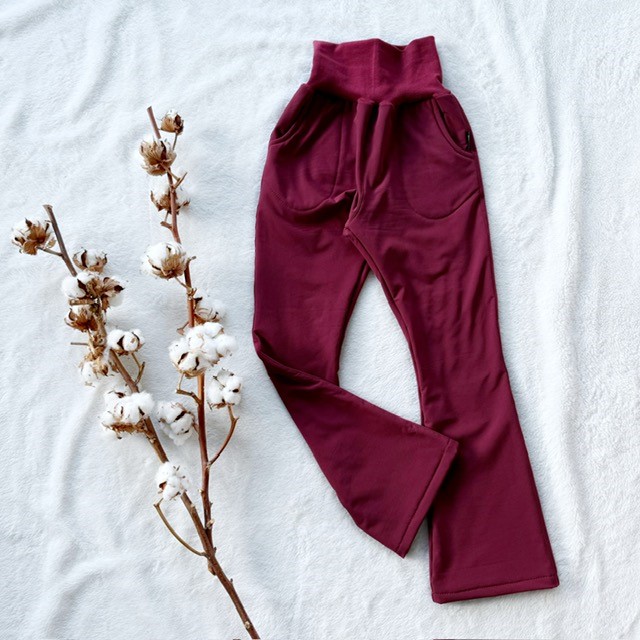 Mädchen Softshell gefütterte Hose bordeaux