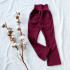 Mädchen Softshell gefütterte Hose bordeaux
