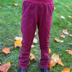 Mädchen Softshell gefütterte Hose bordeaux