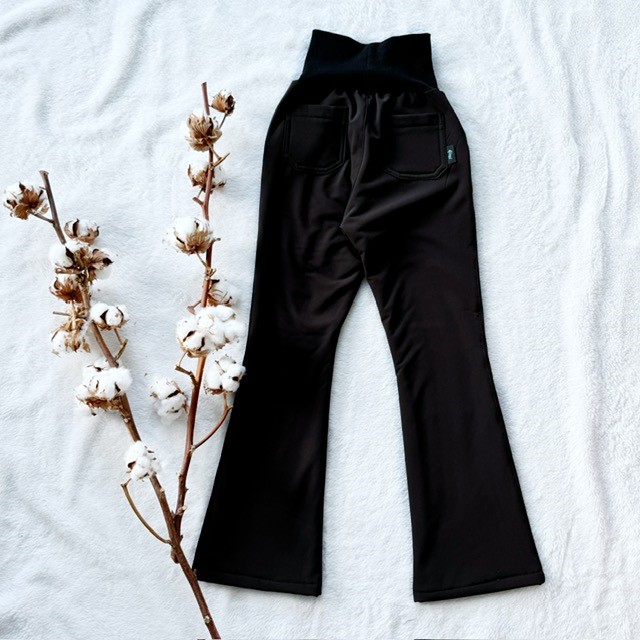 Mädchen Softshell gefütterte Hose schwarz