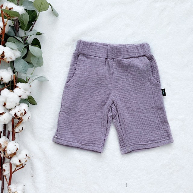 Kinder Sommer Muschel Bermuda lila