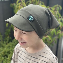 Kinder Sommerhut mit Schirm khaki