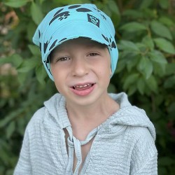 Kinder Sommerhut mit Schild PACKY mintgrün