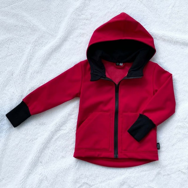 Kinder Softshelljacke rot