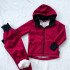 Kinder Softshelljacke mit Fleecefutter rot
