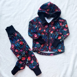 Kinder Softshelljacke BUNTEN BLUMEN