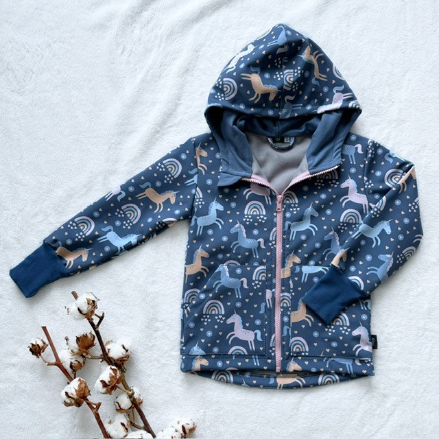 Kinder Softshelljacke EINE EINHORN