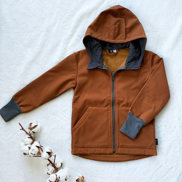 Kinder Softshelljacke Karamell