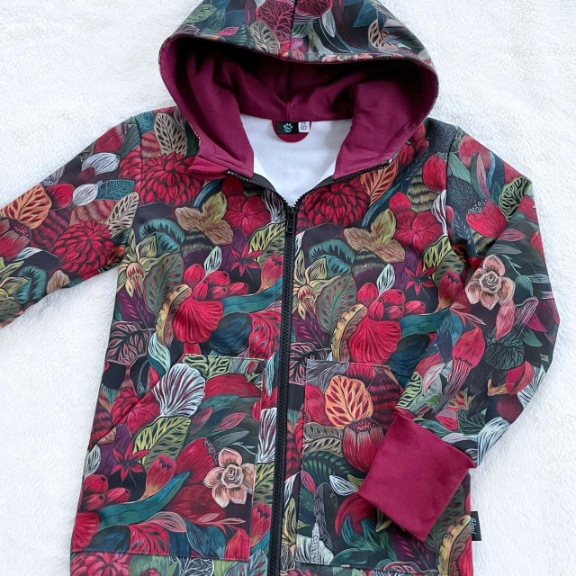 Kinder Softshelljacke mit BLUMEN