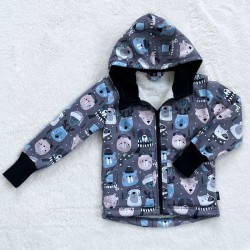 Kinder Winter Softshelljacke MEDVEDÍKY mit Schafwolle