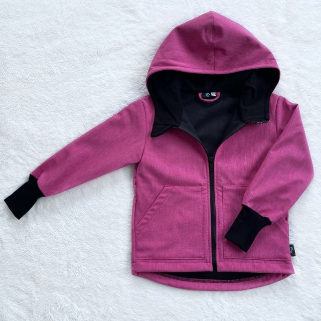Kinder Softshelljacke meliert rosa
