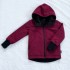 Kinder Softshell gefütterte Jacke bordeaux