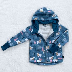 Kinder Winter Softshelljacke ĽADOVÉ MEDVEDÍKY mit Lammfell
