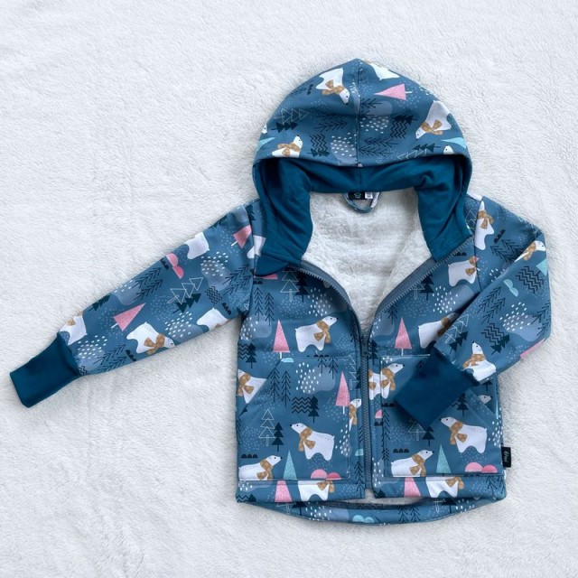 Kinder Winter Softshelljacke ĽADOVÉ MEDVEDÍKY mit Lammfell