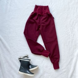 Kinder gefütterte Softshell-Hosen melierte bordeaux