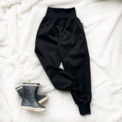 Kinder Softshell gefütterte Hose schwarz