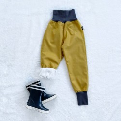 Kinder Winter Softshell gefütterte Hose mit Lammfellfutter