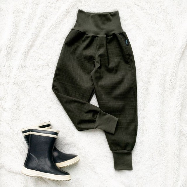 Kinder Frühlings Übergangs Softshellhosen khaki