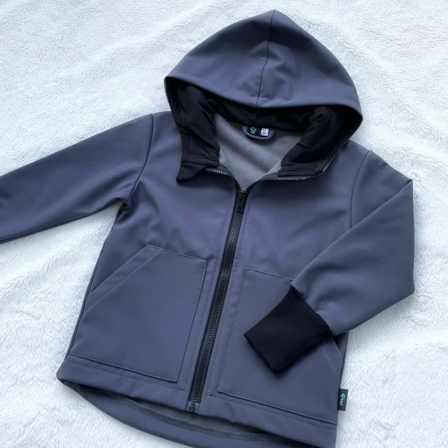 Kinder Softshelljacke grau