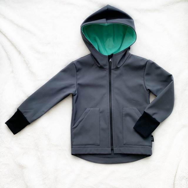Kinder Softshelljacke grau