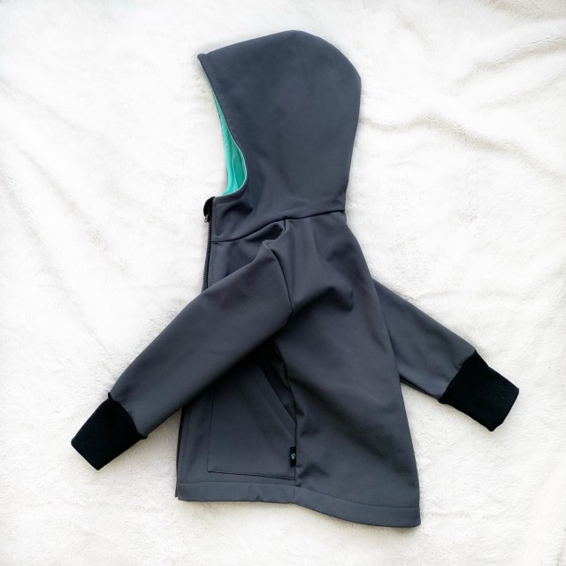 Kinder Softshelljacke grau