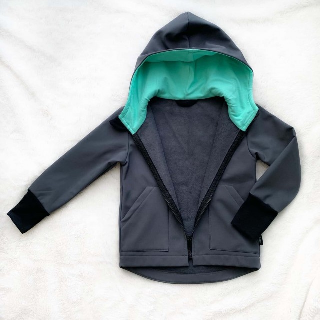 Kinder Softshelljacke grau