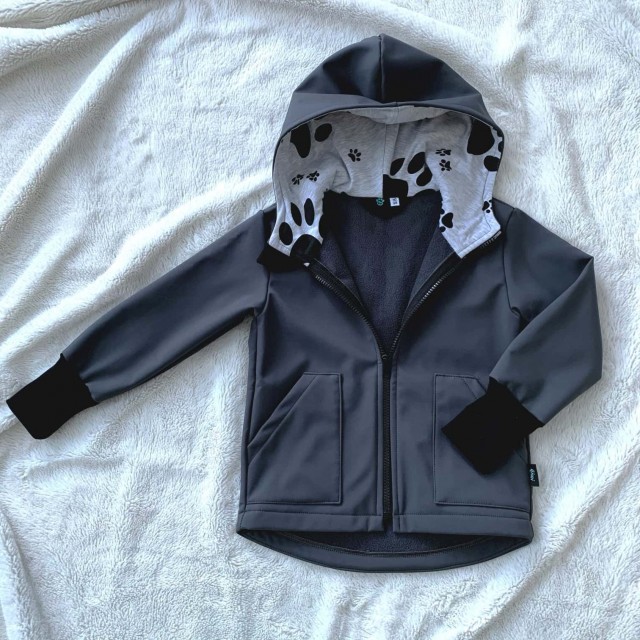 Kinder Softshelljacke grau